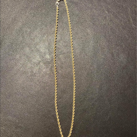 22” 10kt gold rope chain 7.45 grams - Picture 2 of 2